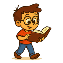 Book icon representing knowledge, learning, and educational content